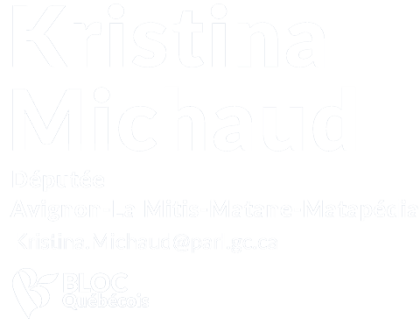 Députée Kristina Michaud